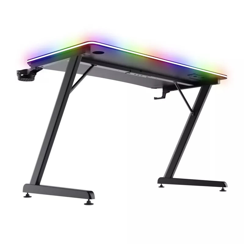 Stalas Trust GXT 710 Luminus Pro juodas stačiakampis ABS/PC 1200x600x740mm