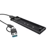 SSD korpusas TRUST 25806 juodas, skirtas M.2, vieno disko, iki 4 TB, USB Type-C 10 Gbit/s (USB 3.2 Gen 2)