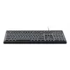 Laidinė pilno dydžio klaviatūra TRUST Primo Illuminated USB QWERTZ vokiška, 104 klavišai, juoda, 1,8 m laidas