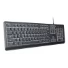 Laidinė pilno dydžio klaviatūra TRUST Primo Illuminated USB QWERTZ vokiška, 104 klavišai, juoda, 1,8 m laidas