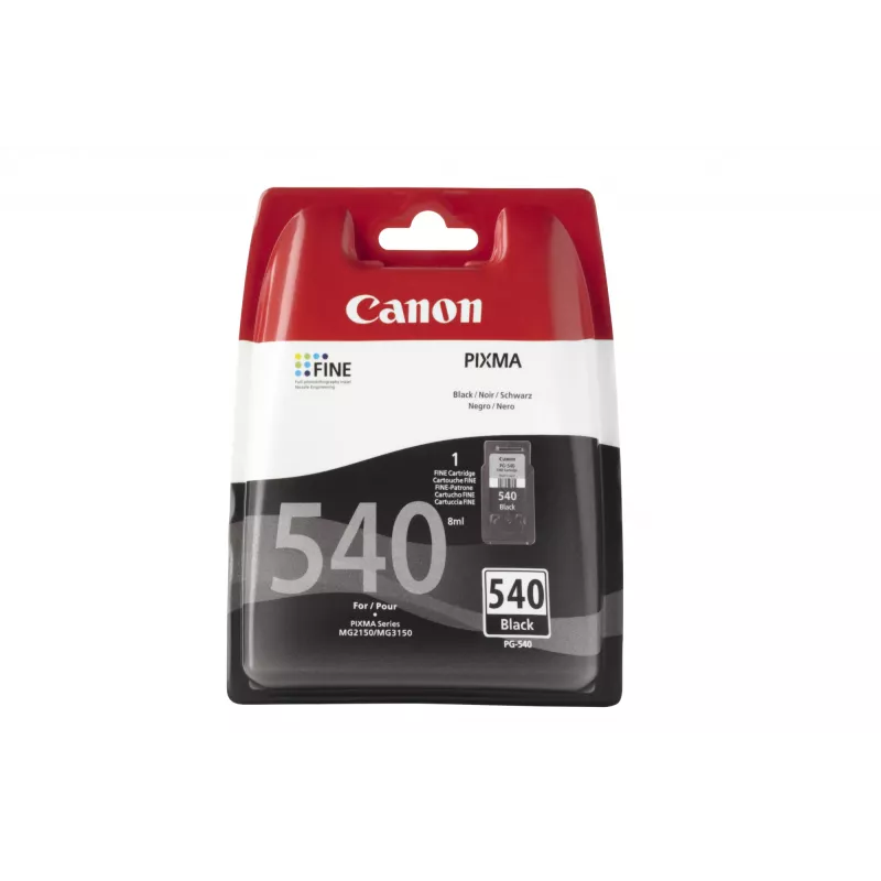 Canon PG-540 w/sec rašalo kasetė 1 vnt. Originali Standartinės talpos Juoda