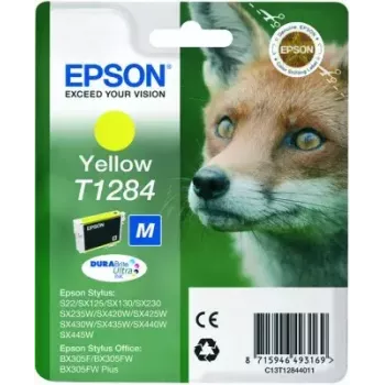 Epson Fox Singlepack Geltona T1284 DURABrite Ultra rašalas