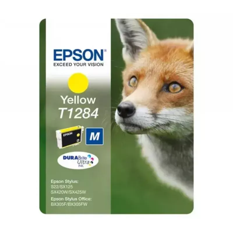 Epson Fox Singlepack Geltona T1284 DURABrite Ultra rašalas