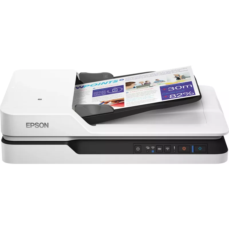 Epson WorkForce DS-1660W Plokščiasis skaitytuvas 1200 x 1200 DPI A4 Juoda, Balta
