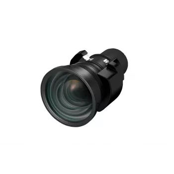 Projektoriaus objektyvas Epson ELPLU04, skirtas G7000 ir L1000 serijoms — 1,0–1,2x priartinimas, 14,8–17,7 mm židinio nuotolis, F2–F2,1, 3,1 kg