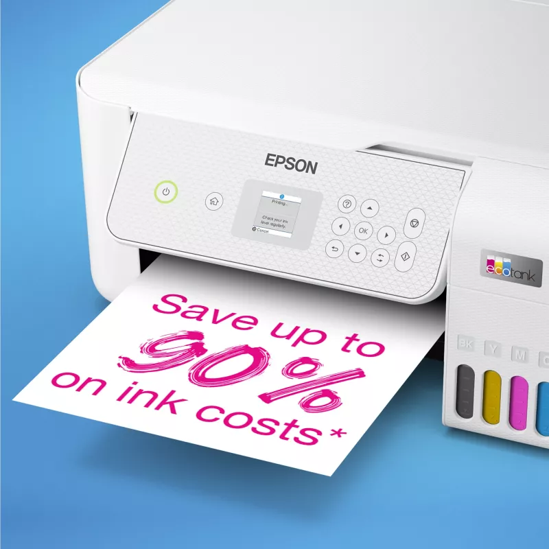 Daugiafunkcis spausdintuvas Epson EcoTank L3286 — Rašalinis spalvotas, A4, Wi‑Fi, EcoTank papildomas bakelis, 5760x1440 DPI, 33 psl./min (vienspalvis), 15 psl./min (spalvotas)