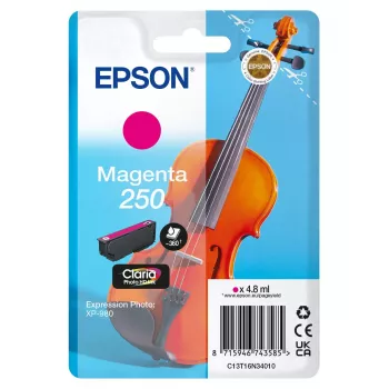 rašalo kasetė Epson 250 Claria Photo HD Purpurinė – Originali, 4.8 ml, viena pakuotė