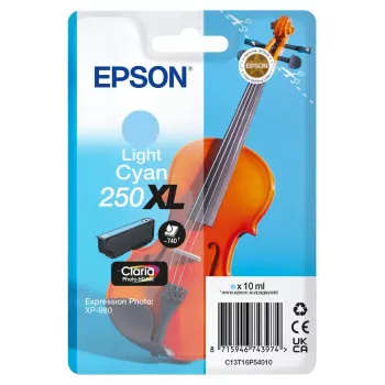 Epson Violin Claria Photo HD originali didelės (XL) išeigos šviesiai žydra rašalo kasetė, 1 vnt., 10 ml