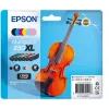 Epson 250XL Violin Claria Photo HD rašalo kasetė 6 vnt. Originali didelio našumo (XL) juoda, žalsvai mėlyna, šviesiai žalsvai mėlyna, šviesiai purpurinė, purpurinė, geltona