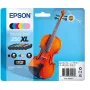 Epson 250XL Violin Claria Photo HD rašalo kasetė 6 vnt. Originali didelio našumo (XL) juoda, žalsvai mėlyna, šviesiai žalsvai mėlyna, šviesiai purpurinė, purpurinė, geltona