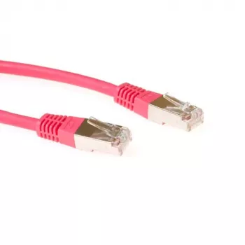 ACT raudonas 3 metrų F/UTP CAT5E komutacinis kabelis su RJ45 jungtimis