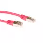ACT raudonas 3 metrų F/UTP CAT5E komutacinis kabelis su RJ45 jungtimis