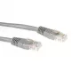 ACT pilkas 0,25 metro U/UTP CAT5E kabelis su RJ45 jungtimis