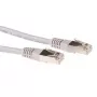 ACT pilkas 3 metrų LSZH SFTP CAT6A komutacinis kabelis su RJ45 jungtimis