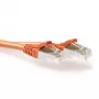 ACT Oranžinė 20 m LSZH SFTP CAT6A komutacinis kabelis be užkabinimų su RJ45 jungtimis