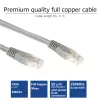 ACT pilkas 30 m U/UTP CAT6 komutacinis kabelis su RJ45 jungtimis