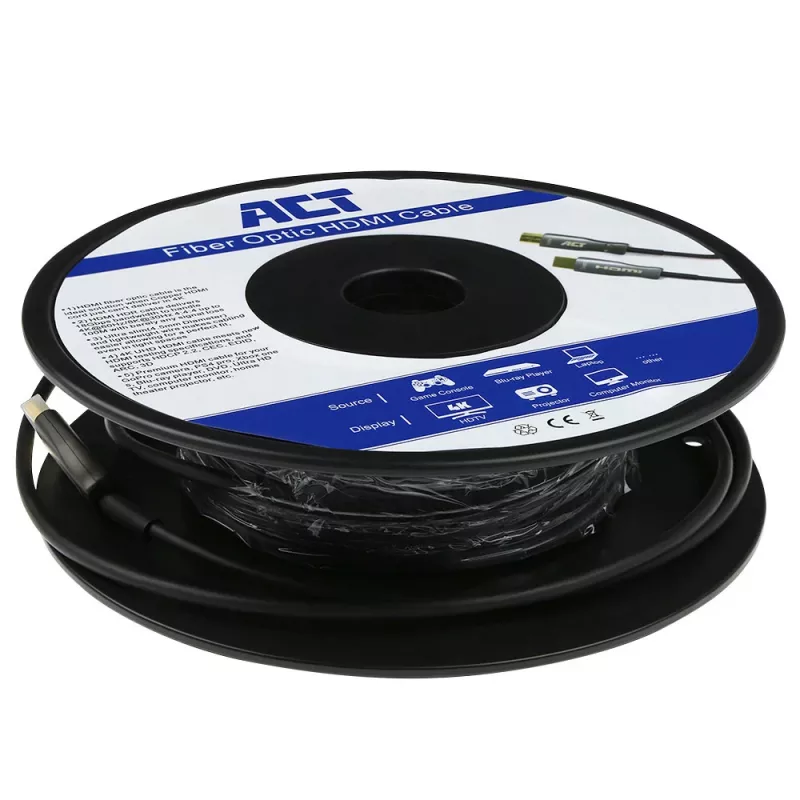 ACT 15 m HDMI Premium 4K Active Optical kabelis v2.0 HDMI-A laidas