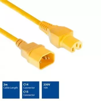 Maitinimo laidas C14 - C15 ACT 2 m H05RN-F 250 V 10 A