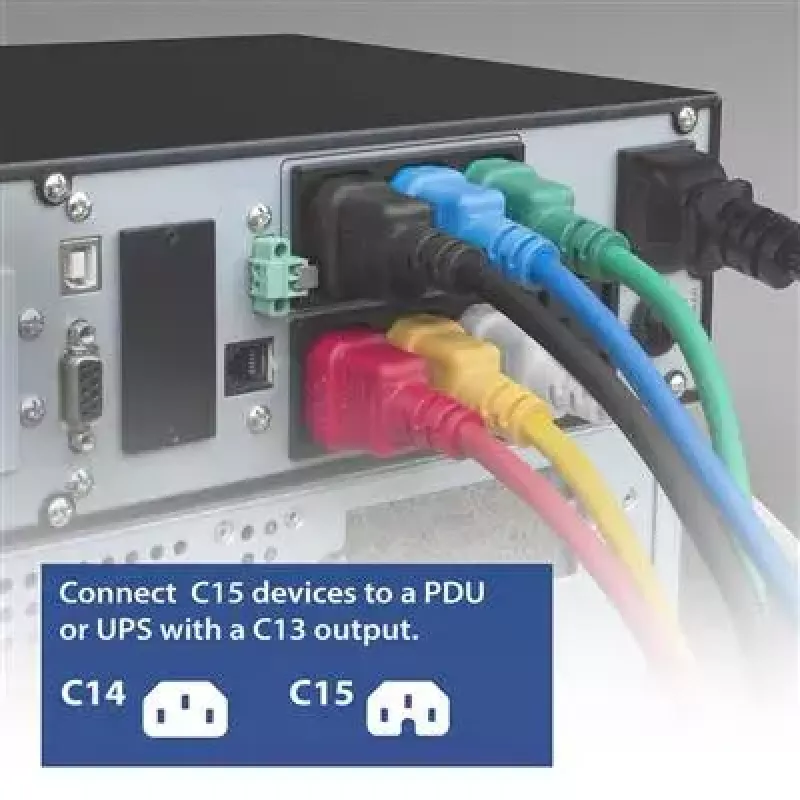 Maitinimo laidas C14 - C15 ACT 2 m H05RN-F 250 V 10 A