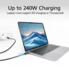 ACT USB4 20 Gbps 240 W USB Type-C laidas, 2 m, juodas, USB-IF sertifikuotas