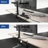 Po stalu ištraukiamas kabelių tvarkymo lovelis ACT 43–72 cm spaustuvinis tvirtinimas, plienas, 728×130×190 mm, 5 kg