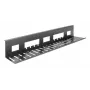 Po stalu montuojamas kabelių valdymo lovelis ACT 80 cm — plieninis tiesus horizontalus lovelis 800×140×100 mm