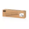 Po stalu montuojamas kabelių valdymo lovelis ACT 80 cm — plieninis tiesus horizontalus lovelis 800×140×100 mm