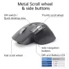 ACT AC5147 belaidė lazerinė pelė — dešiniarankiams, RF + Bluetooth, 4800 DPI, 6 mygtukai, pilka