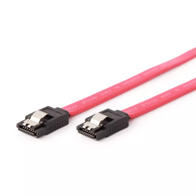 SATA kabelis Gembird CC-SATAM-DATA-XL 1m juodas raudonas