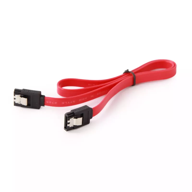 SATA kabelis Gembird CC-SATAM-DATA-XL 1m juodas raudonas