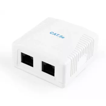 Tinklo skirstytuvas Gembird NCAC-2U5E-01 Cat5e jungtys baltos