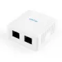 Tinklo skirstytuvas Gembird NCAC-2U5E-01 Cat5e jungtys baltos