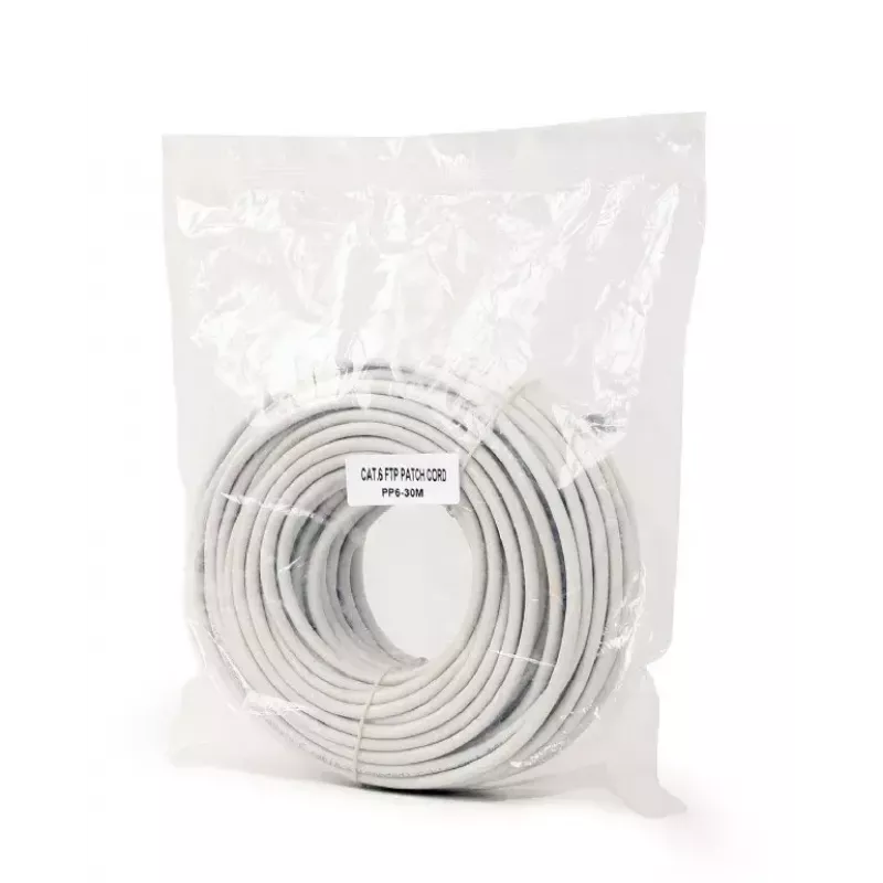 Tinklo kabelis Gembird PP6-30M RJ-45 Cat6 30m Pilkas