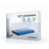 HDD dėklas Gembird EE2-U3S-3-DB mėlynas 2,5 colio