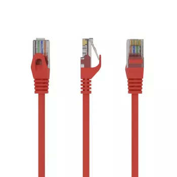 Tinklo kabelis Gembird PP6U-1.5M/R RJ-45 Cat6 1,5 m raudonas