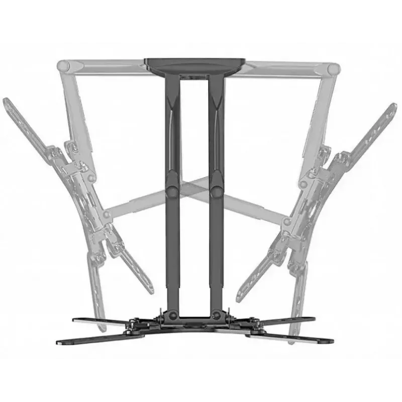 TV laikiklis Gembird WM-60ST-01 32–60 colių televizoriams, VESA 100x100–400x400, iki 36,4 kg, pasvirimas -2°–10°, atstumas nuo sienos 4,2–45,2 cm, juodas