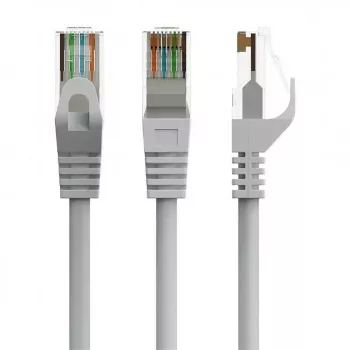komutacinis kabelis GEMBIRD PP6U-CU-0.5M RJ45 Cat.6 0.5m Pilkas