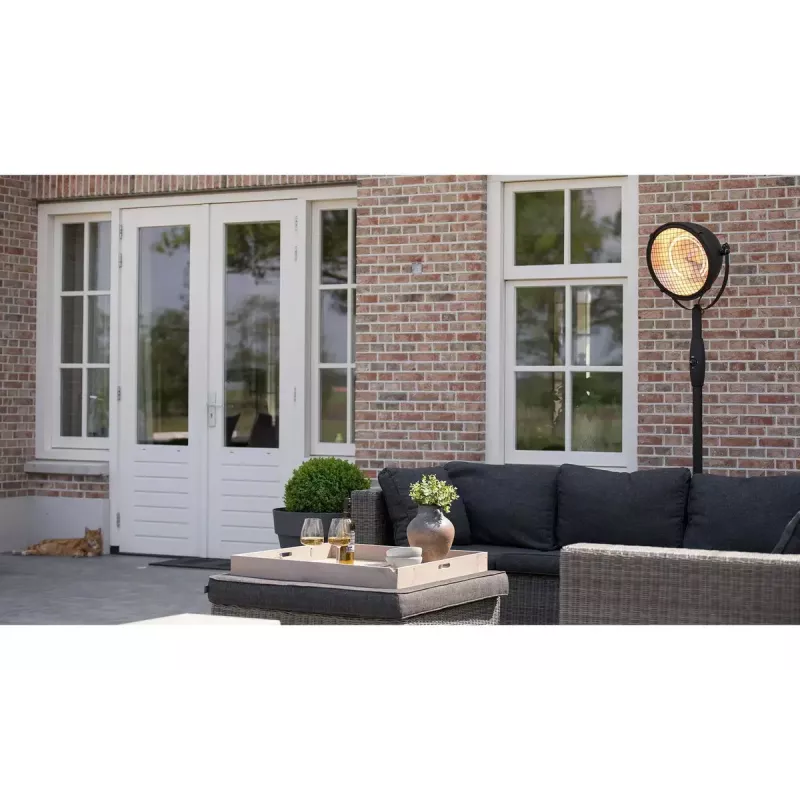 Halogeninis elektrinis patalpų šildytuvas Sunred Indus Indoor Juoda, Brown