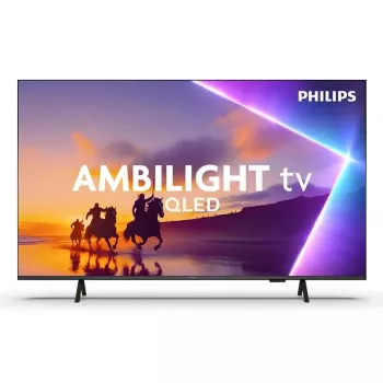 TV Philips 55PUS8450 55 colių (139,7 cm) QLED 4K Ultra HD išmanusis televizorius, Titan OS, Wi‑Fi, juodas