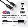 CLUB3D DisplayPort 1.4 į HDMI 2.0b HDR laidas kištukas/kištukas 2 m / 6,56 pėdos