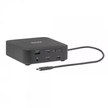 USB-C keturių „DisplayLink“ dokavimo stotis CLUB 3D CSV-2542 — 2× DisplayPort 8K60Hz, 2× HDMI 4K60Hz, PD 100W, 2,5G Ethernet