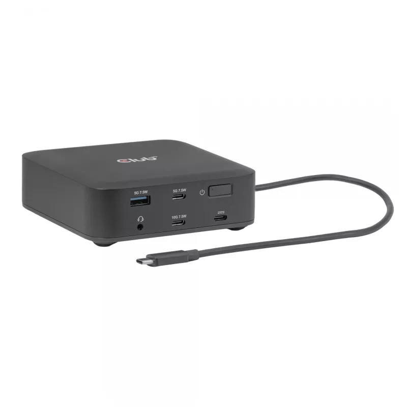 USB-C keturių „DisplayLink“ dokavimo stotis CLUB 3D CSV-2542 — 2× DisplayPort 8K60Hz, 2× HDMI 4K60Hz, PD 100W, 2,5G Ethernet