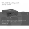 USB-C keturių „DisplayLink“ dokavimo stotis CLUB 3D CSV-2542 — 2× DisplayPort 8K60Hz, 2× HDMI 4K60Hz, PD 100W, 2,5G Ethernet