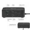 USB-C keturių „DisplayLink“ dokavimo stotis CLUB 3D CSV-2542 — 2× DisplayPort 8K60Hz, 2× HDMI 4K60Hz, PD 100W, 2,5G Ethernet
