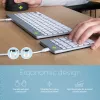 R-Go Tools Skaitmeninė klaviatūra R-Go Numpad Break, ergonominė skaitmeninė klaviatūra su pertraukų programine įranga, laidinė, balta
