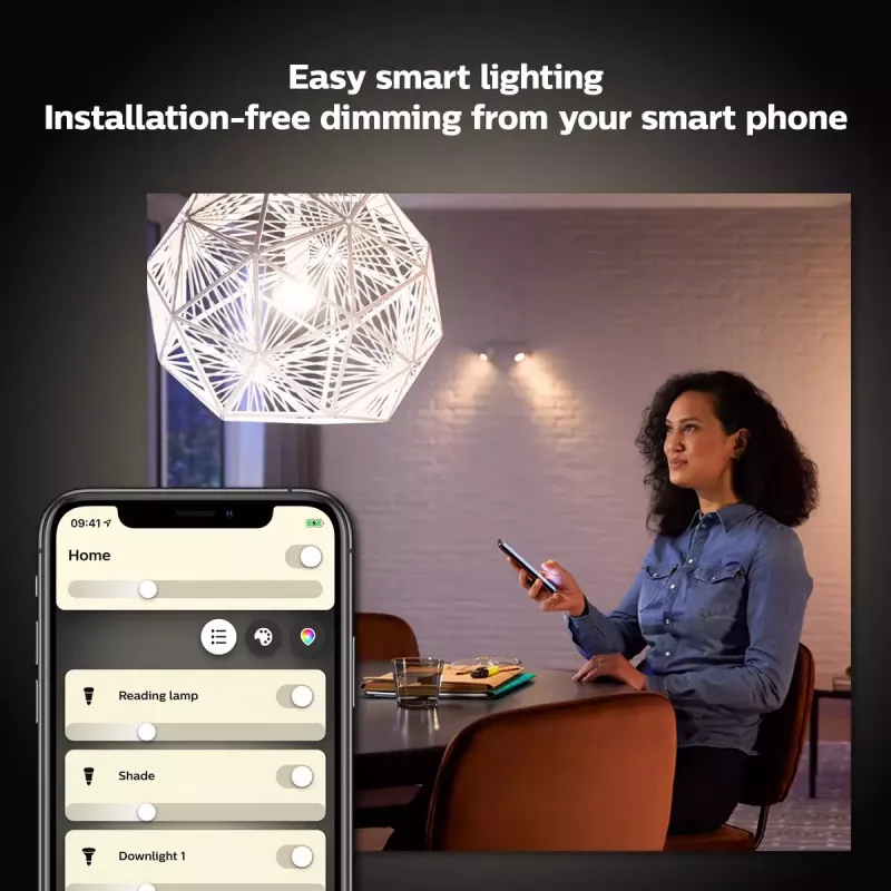 Philips Hue White A60 – E27 išmanioji lemputė – 800 (2 vnt.)
