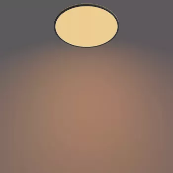 Lubinis šviestuvas Philips Functional Super plonas 36 W LED juodas apvalus