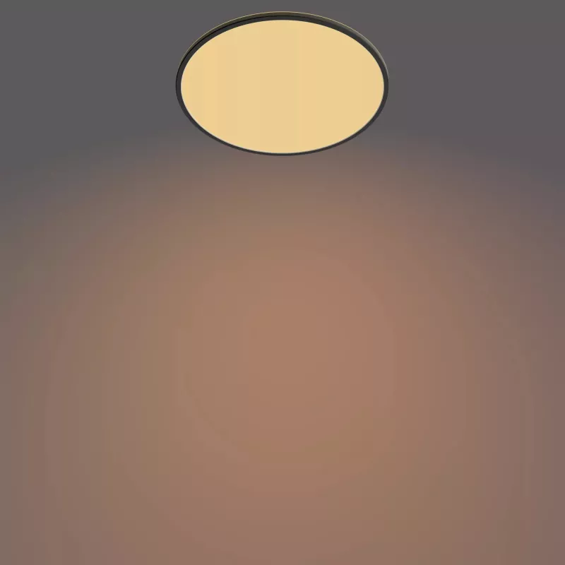 Lubinis šviestuvas Philips Functional Super plonas 36 W LED juodas apvalus