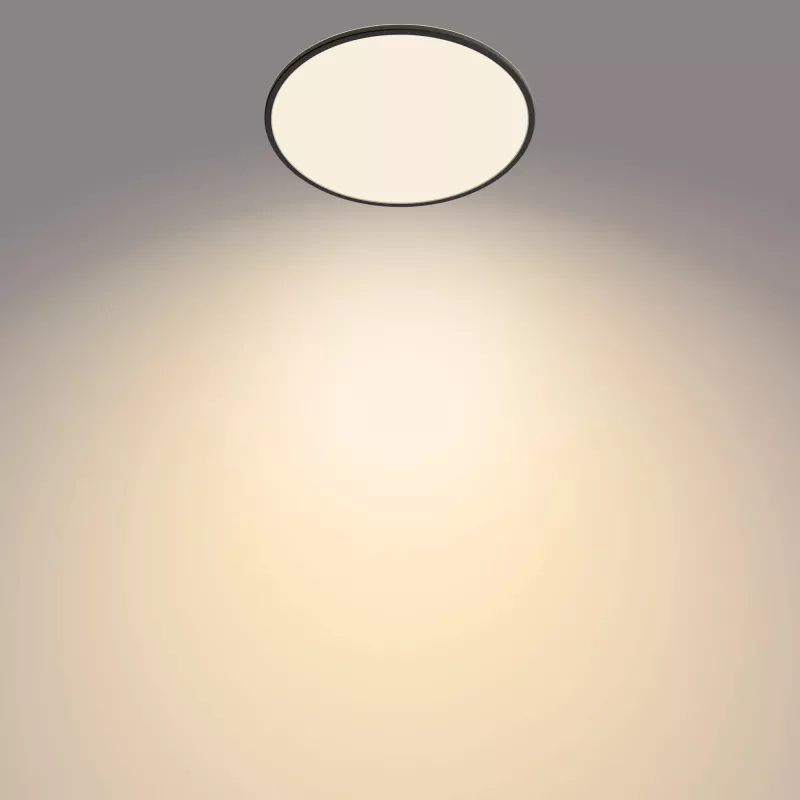 Lubinis šviestuvas Philips Functional Super plonas 36 W LED juodas apvalus