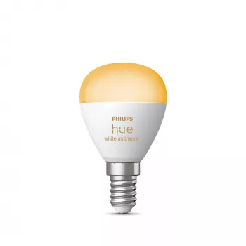 Philips Hue White ambience Lustre – E14 išmanioji lemputė, išmanioji lemputė, Bluetooth/Zigbee, balta, LED, E14, P45